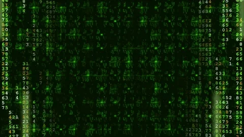 Green Hi-Tech Digital Futuristic Background. Stock Footage 80234094