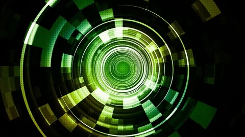 Green Hi-Tech Space Technology Streaks Stock Footage 78594486