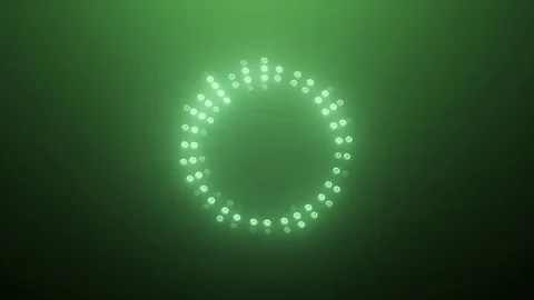 Green high-tech Led Equalizer Stock Footage