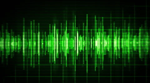 Green high-tech waveform seamless loop Stock Footage 58666793