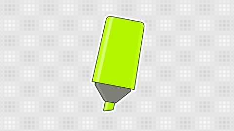 Green highlighter pen Vidéo 336344525