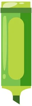 Green Highlighter Vector Illustration Stockillustratie