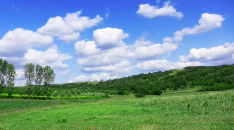 Green hill  Stock Footage 487448