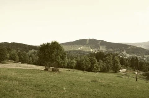Green hill Stock Photos