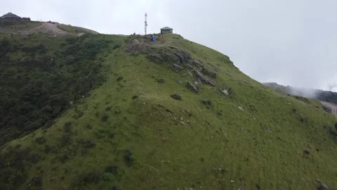 Green hill of Temke hill Stock Footage 284535802