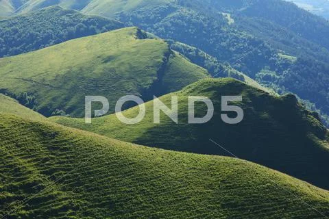 Green hills Stock Photos