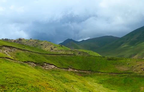 Green hills Stock Photos
