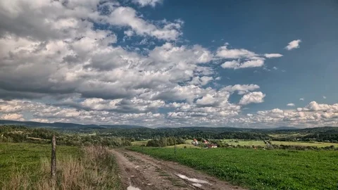 Green hills time lapse UHD footage. Beautiful landscape of Mountains. Video stock 80233224