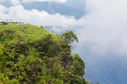 A green hilly cliff Stock-Fotos