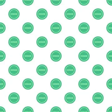 Green home button circles seamless pattern repeating background イラスト素材