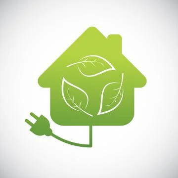 Green home concept Stock Illustration