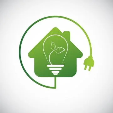 Green home concept Stock Illustration