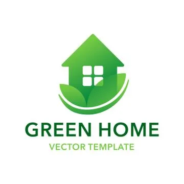 Green Home logotype template Stock Illustration