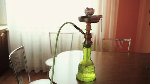 Green hookah Stock Footage 71328419