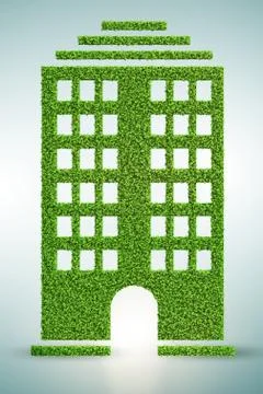 Green house concept  - 3d rendering Stock Illustration