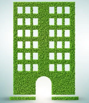 Green house concept - 3d rendering Ilustración de archivo