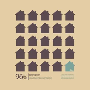 Green House Icon Different From The Other Infographic Stock Illustration