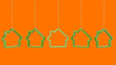 Green house as an icon Stock Illustration