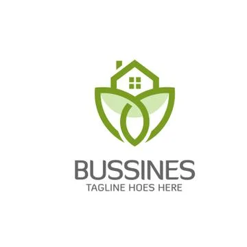 Green House Logo Stock Illustration