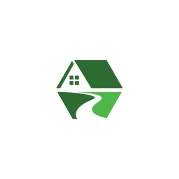 Green house logo Stock Illustration