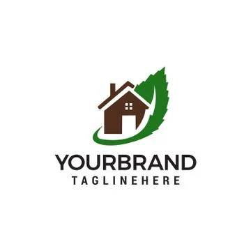 Green house logo Template vector icon design イラスト素材