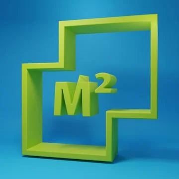 Green House plan icon isolated on blue background. Minimalism concept. 3D r.. Ilustración de archivo
