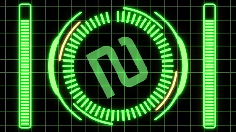 Green HUD 5-Sec Countdown on High-Tech Night Vision Background 4K Stock Footage 333676173