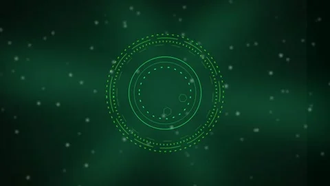 Green HUD radar interface rotating seamless loop motion background Stock Footage 344926418