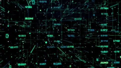 Green HUD Structure Stock Footage 245482810