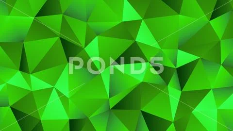 Green Hues Trendy Low Poly Backdrop Design Stock Illustration