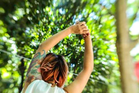 Green Hug Stock Photos