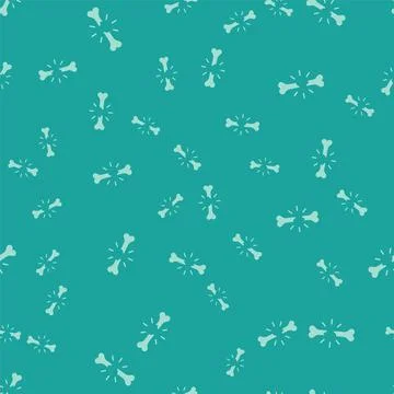 Green Human broken bone icon isolated seamless pattern on green background Illustrazione stock