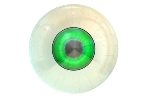 Green Human Eyeball Stock Illustration