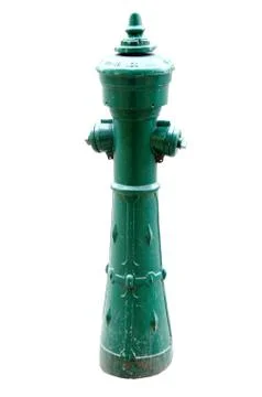 Green hydrant isolated Stock Photos
