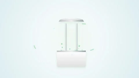 Green Hydrogen Electrolyzer Chamber with White Ceramic and Silver Metal Det.. Stock Footage 345775368