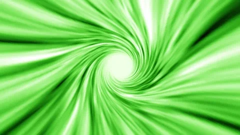 Green hyperspace. Flight through a time fractal. Stock Footage 257889176