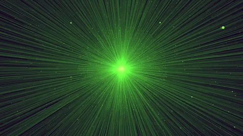Green hyperspace starburst light speed tunnel abstract space background Stock-Footage 330080658
