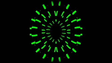 Green Hypnotic Circles Stockbeeldmateriaal 193375486