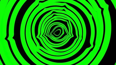 Green hypnotic circles motion background Stock Footage 72658967