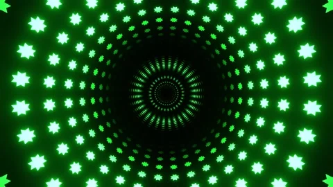 Green Hypnotic Radial Pulse Background VJ Loop in 4K Vidéo 341669797