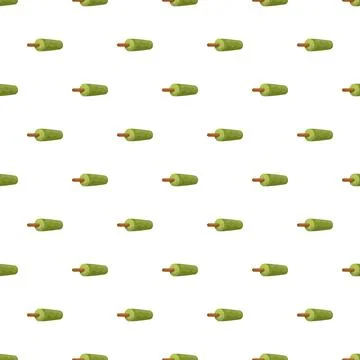 Green ice pop pattern creating a sweet summer background 库存插图