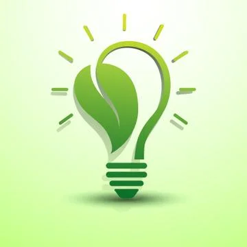 Green idea Illustrazione stock