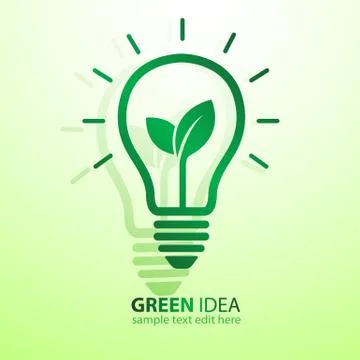 Green idea Stock Illustration