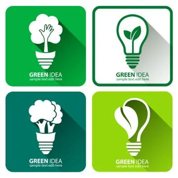 Green idea Stock Illustration