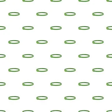 Green identification wristband seamless pattern design Illustrazione stock