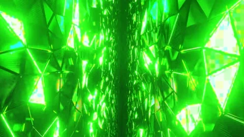 Green igital Matrix Code Rain Animation Stock Footage 310941206