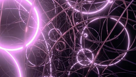 Green igital Matrix Code Rain Animation Stock Footage 310941240