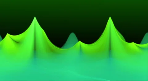 Green impulse waves seamless looping bg d4504 LN Stock Footage 4279512