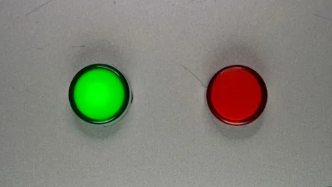 The green indicator light blinks Stock Footage 100851733