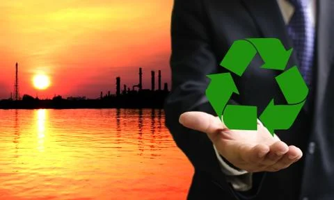 Green industrial concept Stock Illustration